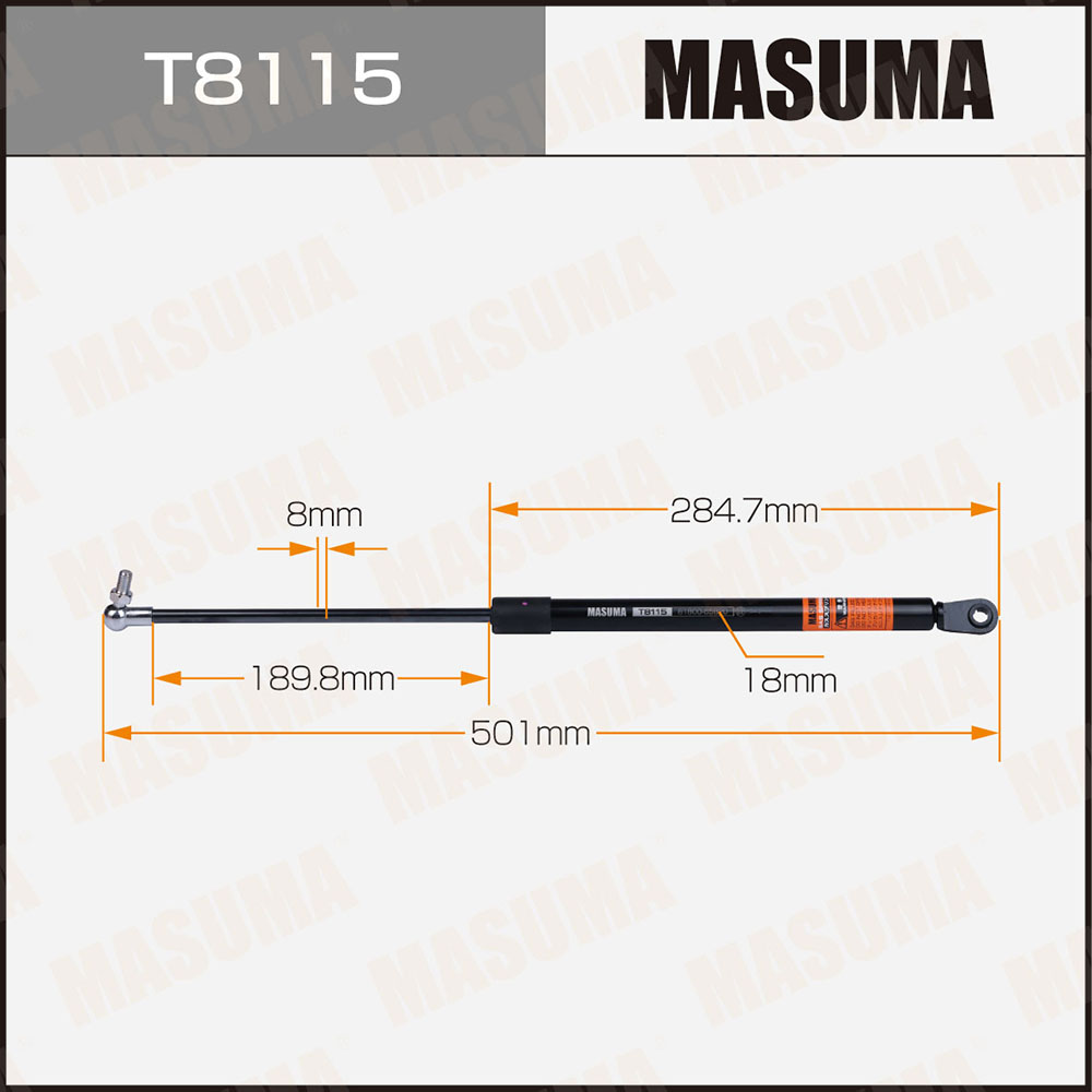 Амортизатор крышки багажника - Masuma T8115