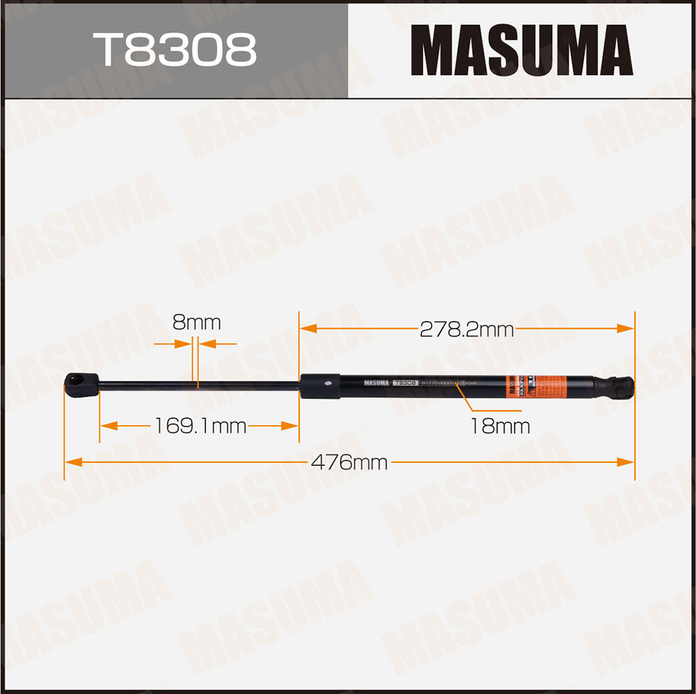 Амортизатор крышки багажника - Masuma T8308