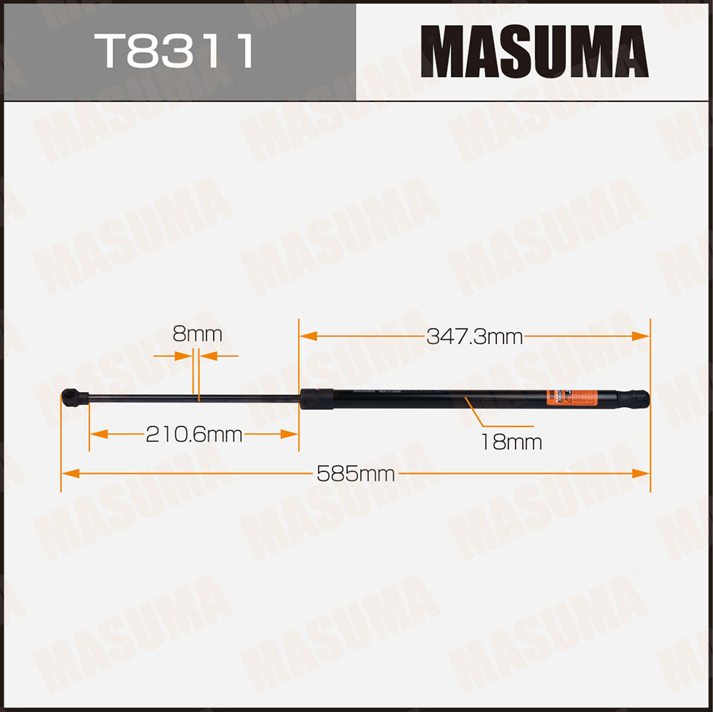 Амортизатор крышки багажника - Masuma T8311