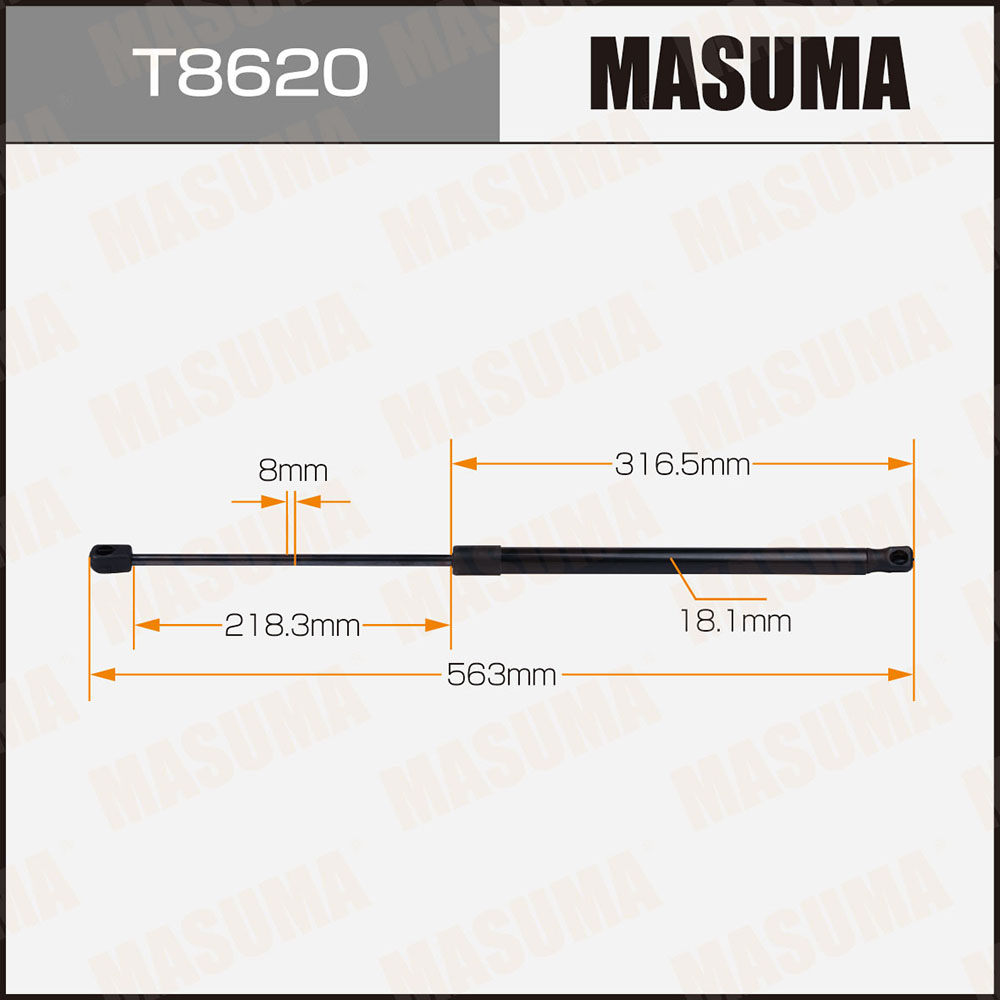 Амортизатор капота - Masuma T8620