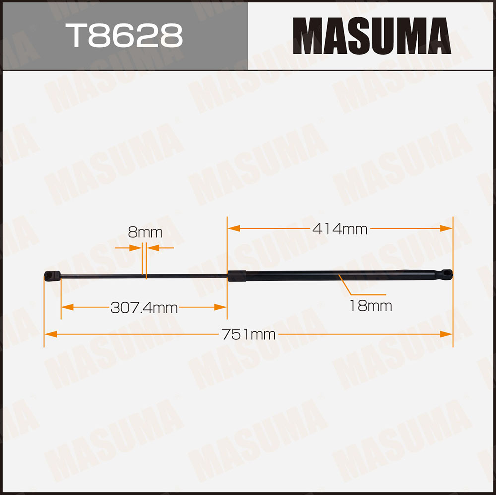 Амортизатор капота - Masuma T8628
