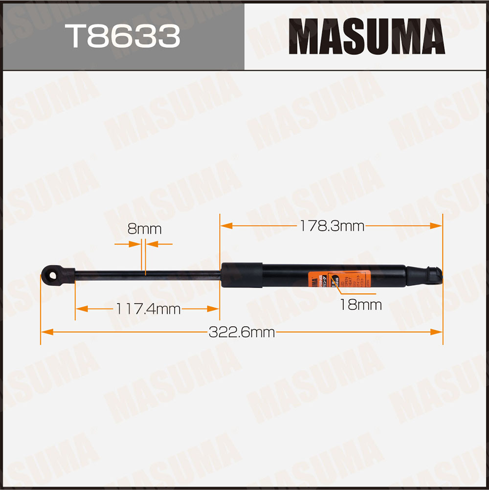 Амортизатор капота - Masuma T8633