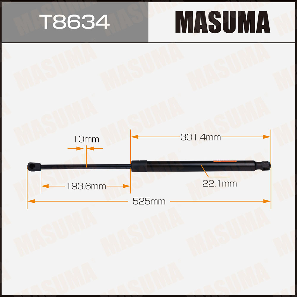 Амортизатор крышки багажника - Masuma T8634