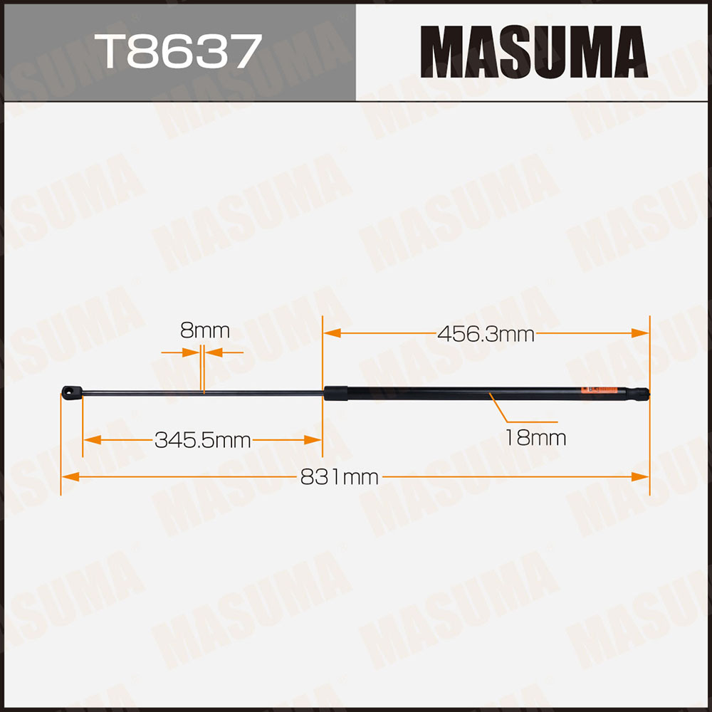 Амортизатор капота - Masuma T8637