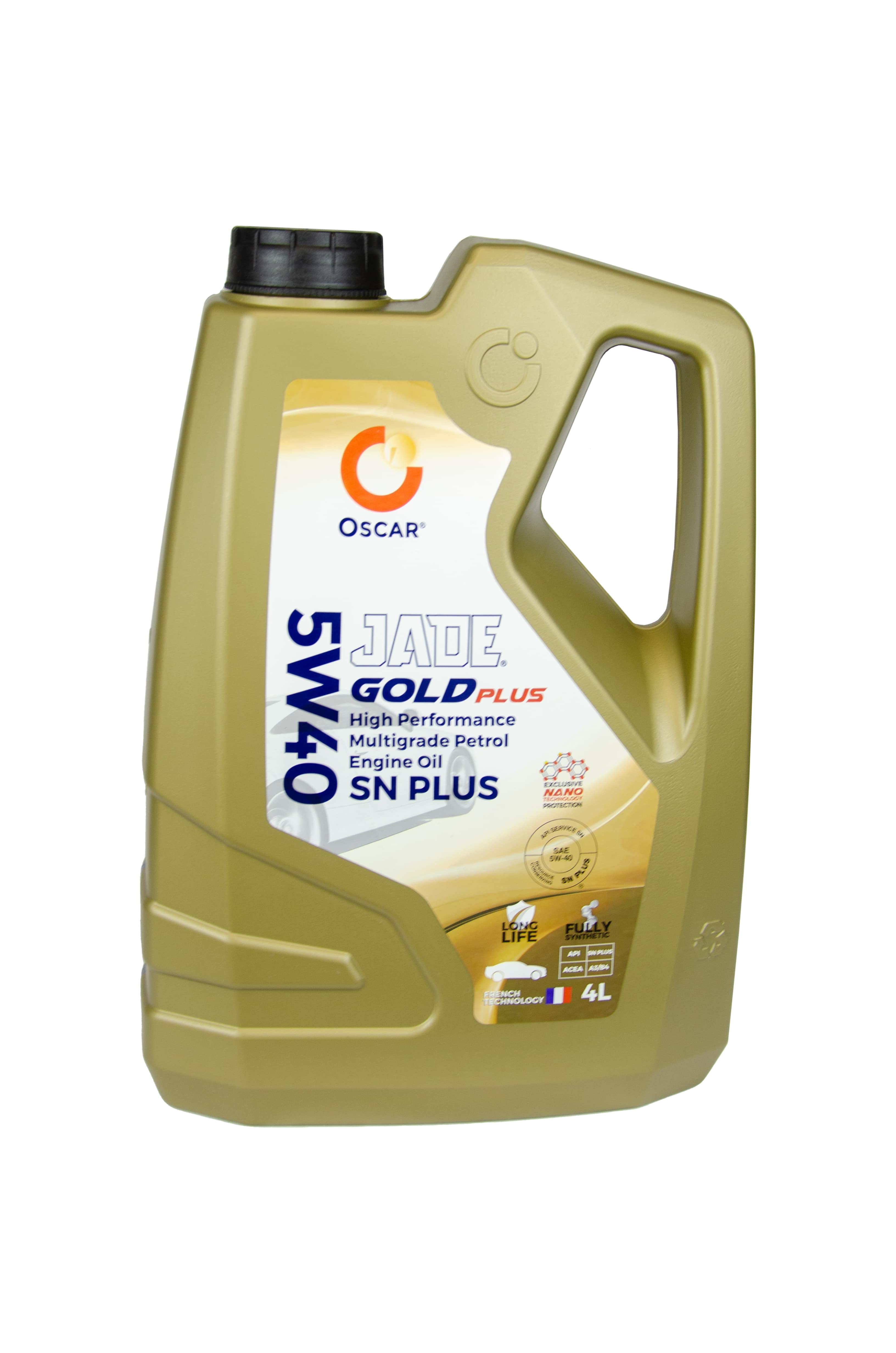 масло моторное Jade Gold 5w40 API sn/cf, acea a3/b4 синт. 4 л - OSCAR 6290360900674