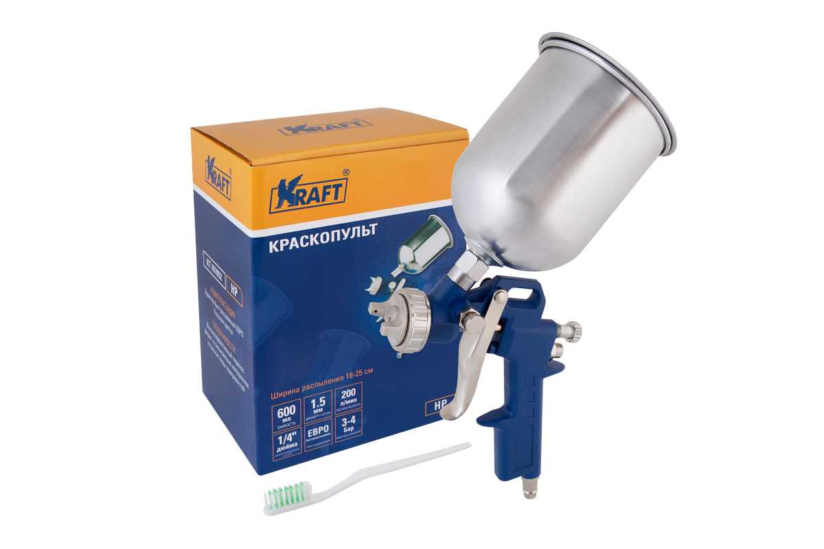 Краскопульт пневматический HP 600/1,5 - KRAFT KT 707052