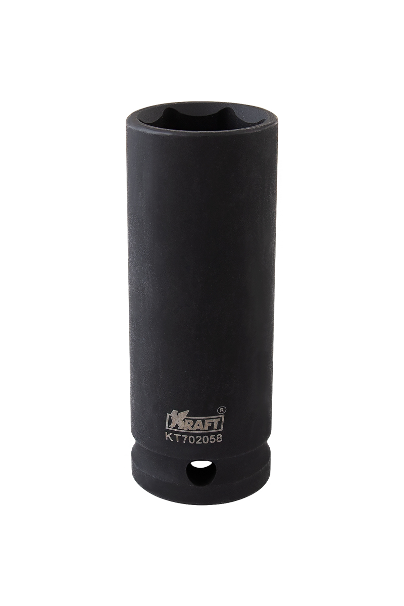 Головка ударная 6-гранная удлиненная 1/2 21 мм - KRAFT KT 702058