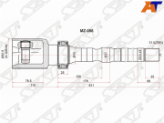 Шрус внутренний mazda cx-5 2.5 4WD RH - SAT MZ086