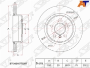 Диск тормозной зад BMW 5 f10/11 10- - SAT ST34216775287