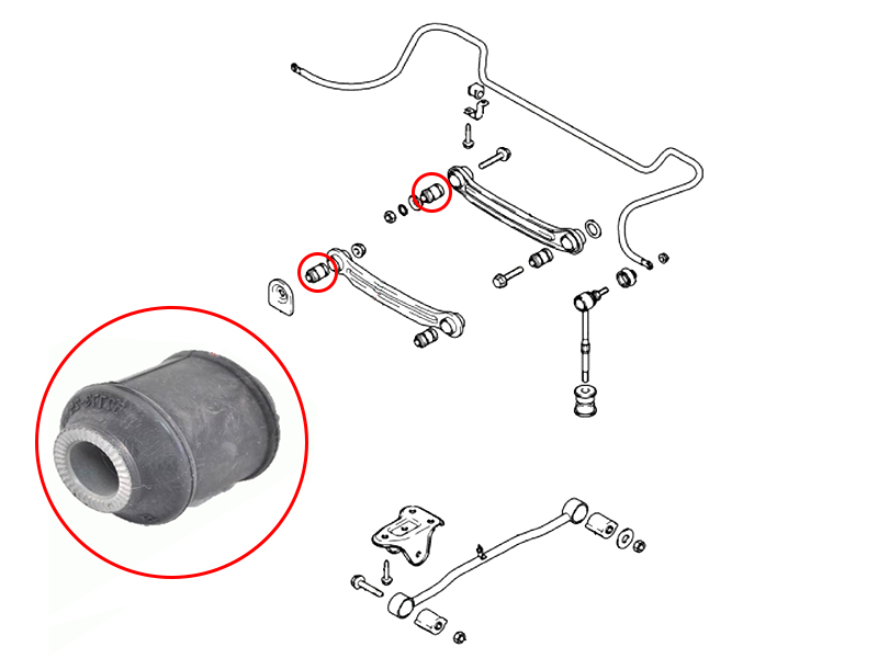 Сайлентблок заднего поперечного рычага (тагаз) hyundai accent 99-12 - SAT ST5277325000
