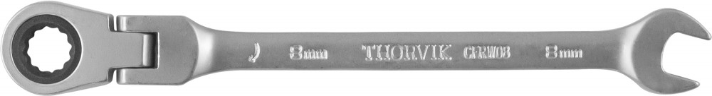 Ключ гаечный комбинированный трещоточный карданный, 8 мм - Thorvik CFRW08