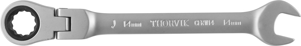 Ключ гаечный комбинированный трещоточный карданный, 14 мм - Thorvik CFRW14