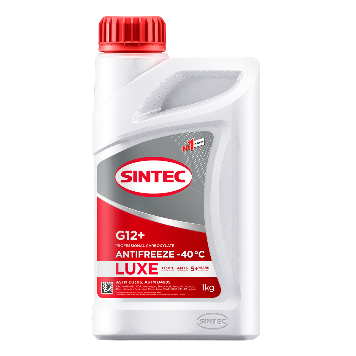 Антифриз Sintec LUX красный G12 (-40) 1кг - SINTEC 990550