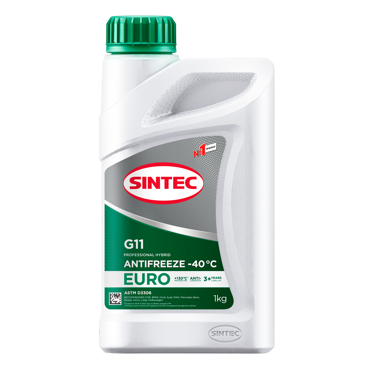 Антифриз Sintec Euro зеленый G11 (-40) 1кг - SINTEC 990553