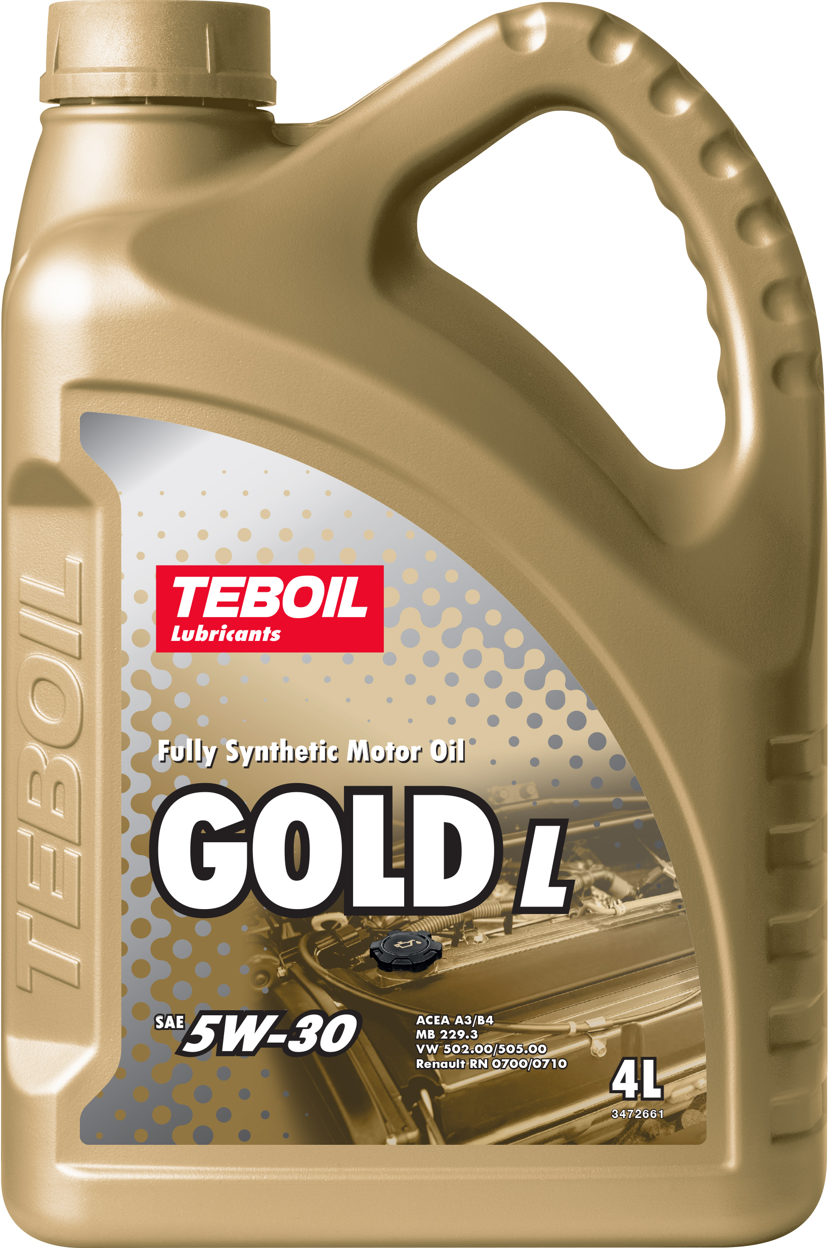 5w-30 Gold l 4л (синт. мотор. масло) - TEBOIL 3453935