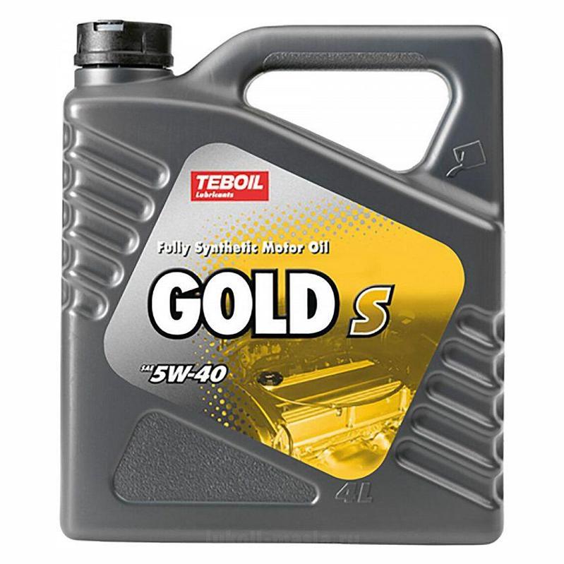 Масло моторное Gold s 5w-40 синтетическое 4 л - TEBOIL 19025