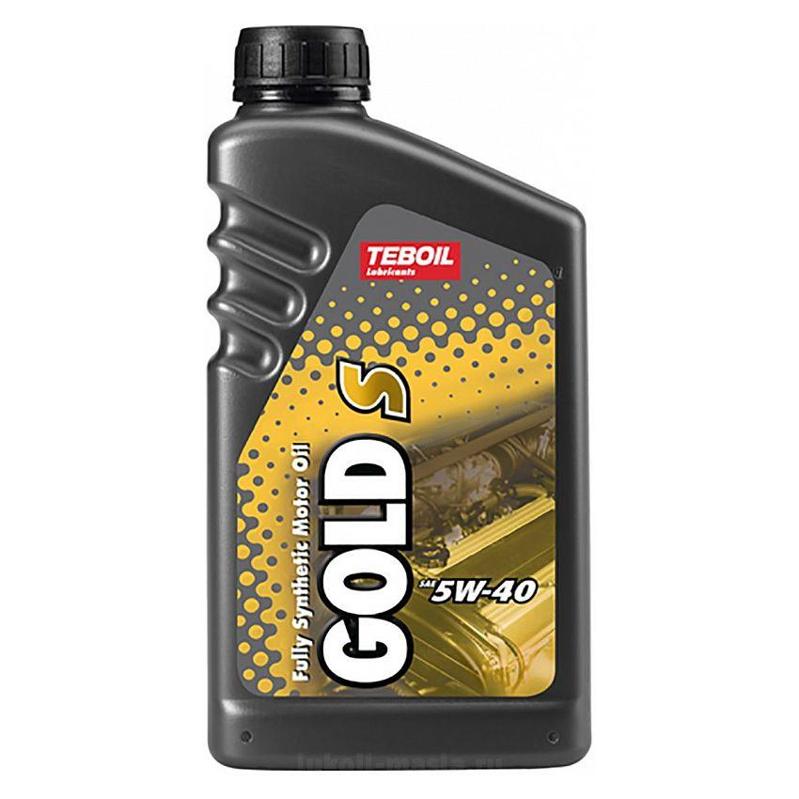 Масло моторное Gold s 5w-40 синтетическое 1 л - TEBOIL 19022