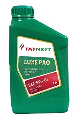 Масло моторное Luxe PAO 5w-40 1 л - TATNEFT 4650229680840