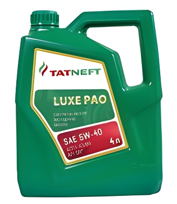 Масло моторное Luxe PAO 5w-40 4 л - TATNEFT 4650229680857