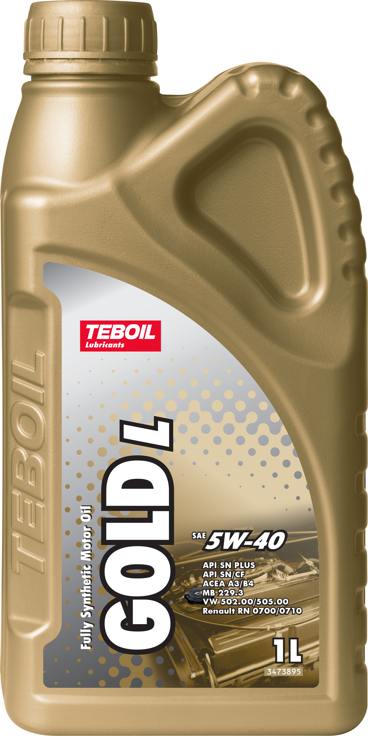 5w-40 Gold l 1л (синт. мотор. масло) - TEBOIL 3475040