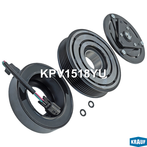 Шкив компрессора кондиционера в сборе - Krauf KPV1518YU