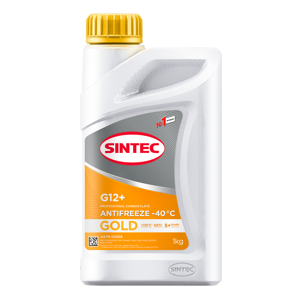 Антифриз Sintec Gold желтый G12 (-40) 1кг - SINTEC 990557
