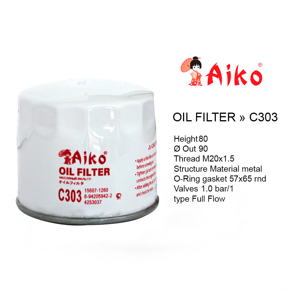 Фильтр масляный mazda / mitsubishi / KIA / hyundai - Aiko C303