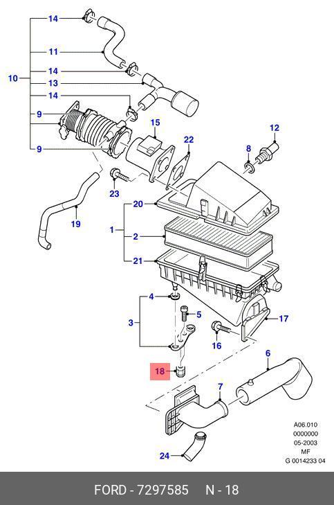 Сайлентблок - Ford 7297585