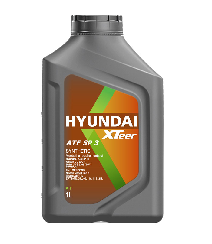 Hyundai XTeer ATF sp3, 1л, Трансмиссионное масло для акпп синтетическое - Hyundai/Kia 1011415