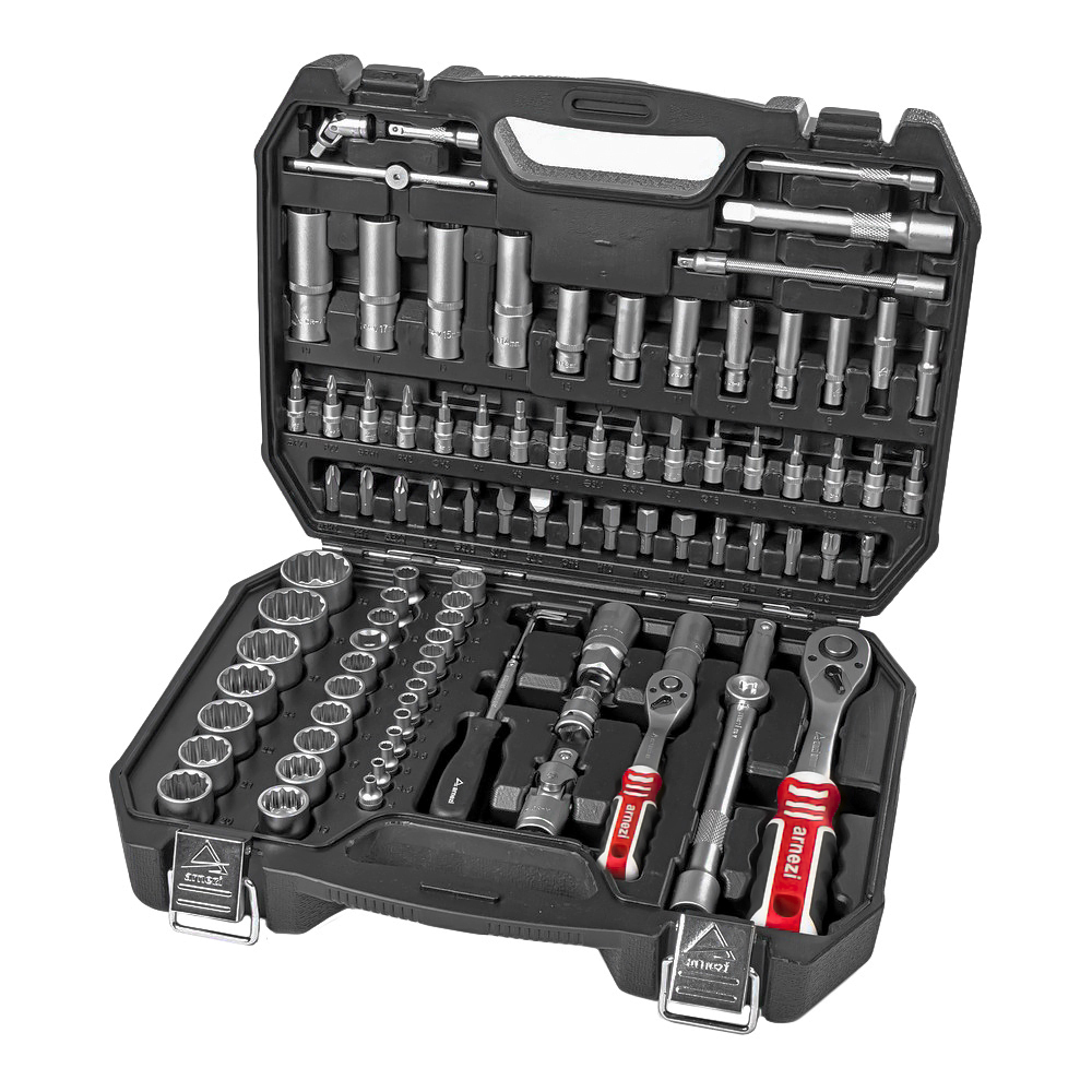 Набор инструментов 94 пр. 12-гранные головки 1/4dr, 1/2dr - ARNEZI R0902094
