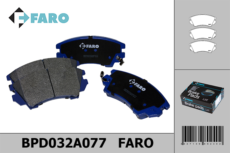 Колодки торм. диск перед.Chevrolet Malibu 4, Opel Astra J, Zafira c (2009-) - Faro BPD032A077