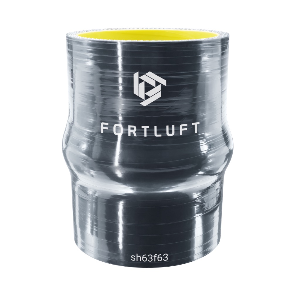 Силиконовый патрубок демпферный 63x100мм - Fortluft SH63F63