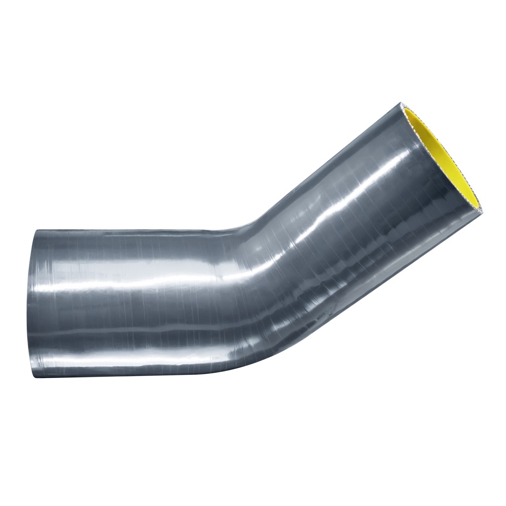 Силиконовый изгиб-переходник 63-76мм 45 градусов - Fortluft SHB637645