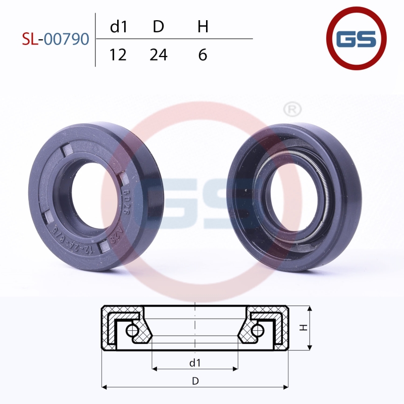 Сальник рулевой рейки 12*24*6 (0m) - GS SL-00790