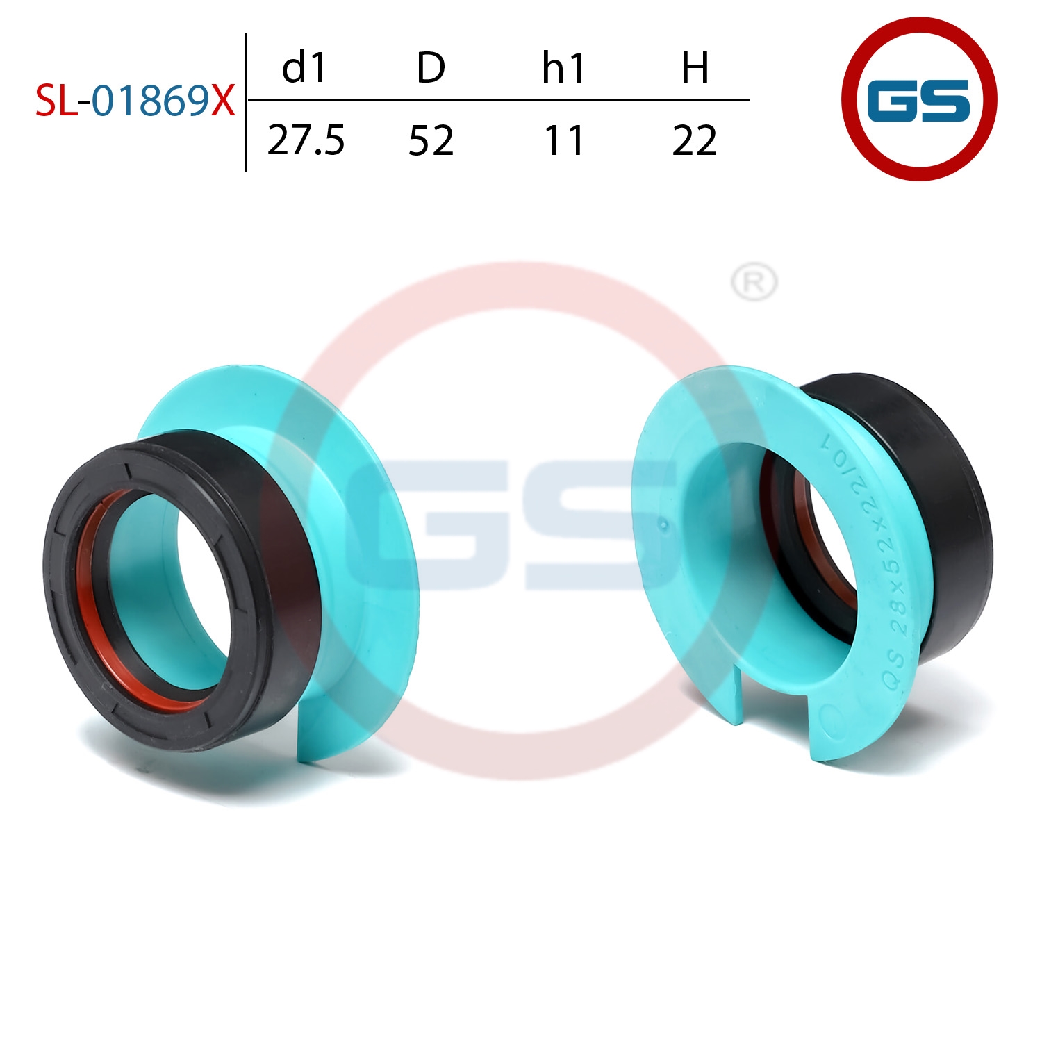 Сальник рулевой рейки 27.5*52*11_22 (7v2) - GS SL01869X