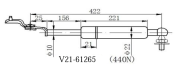 Амортизатор капота v21-61265 - JETT V2161265