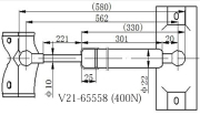 Амортизатор багажника v21-65558 - JETT V2165558