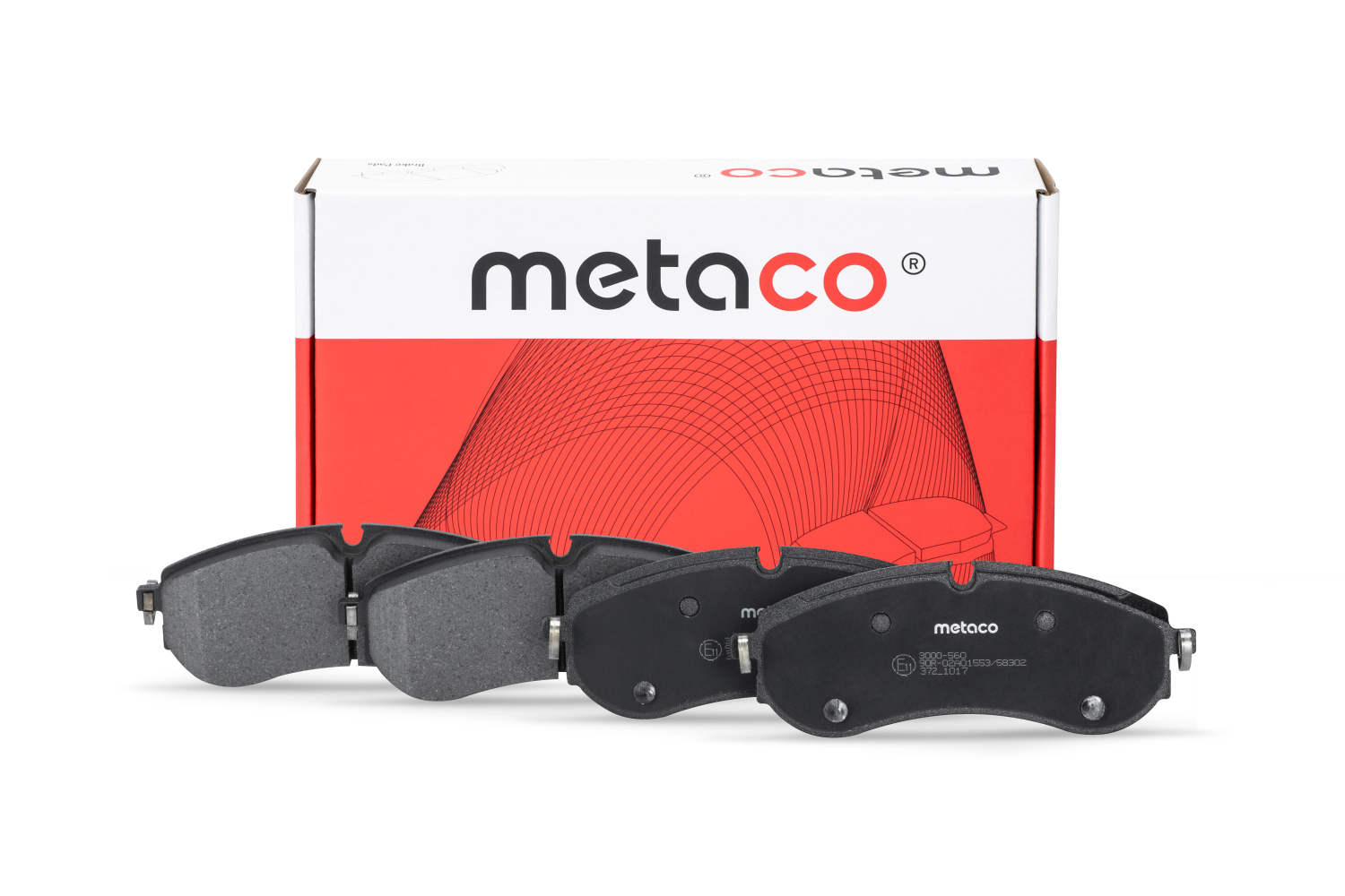 Колодки тормозные задние дисковые к-кт - METACO 3000-560