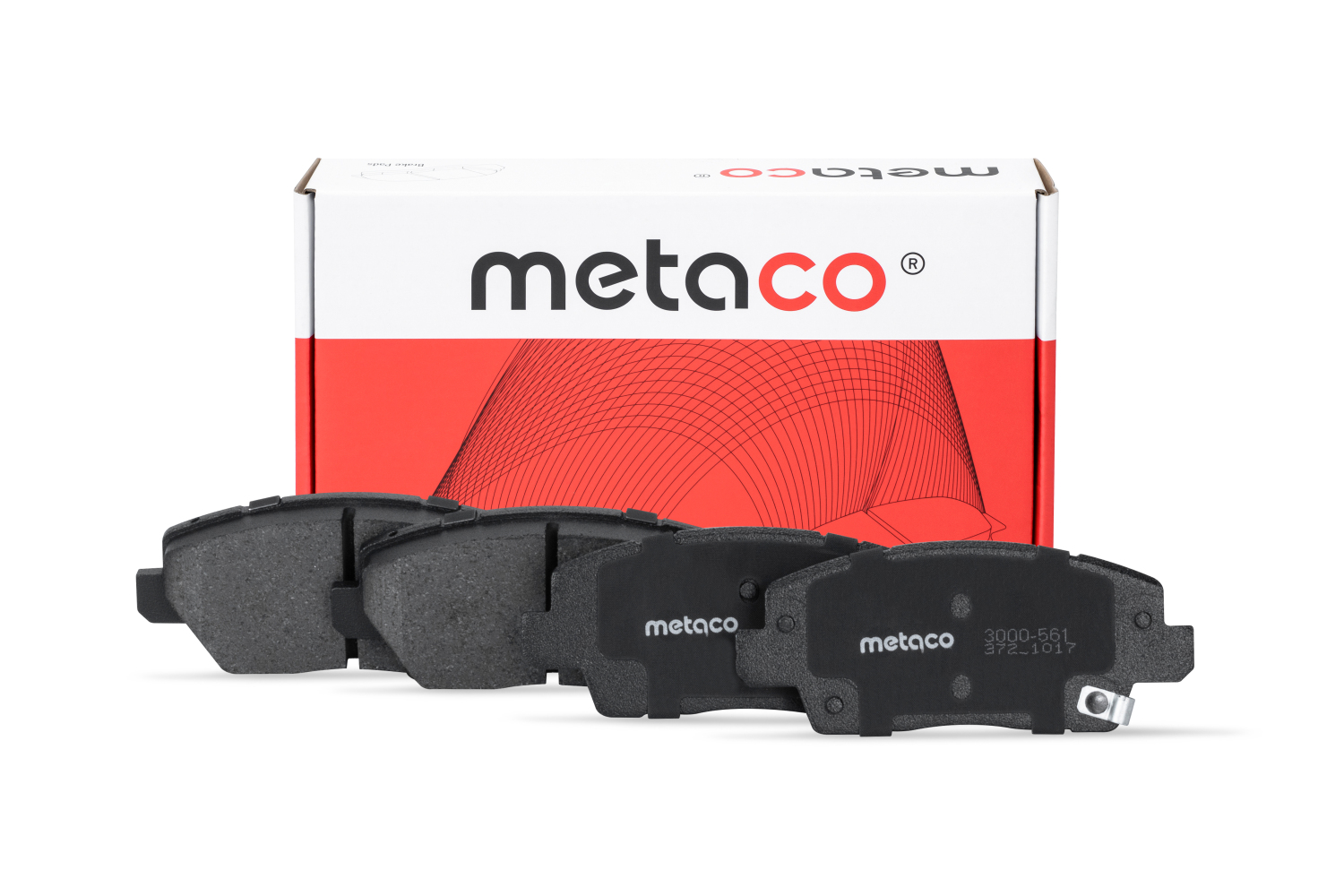 Колодки тормозные передние к-кт - METACO 3000-561