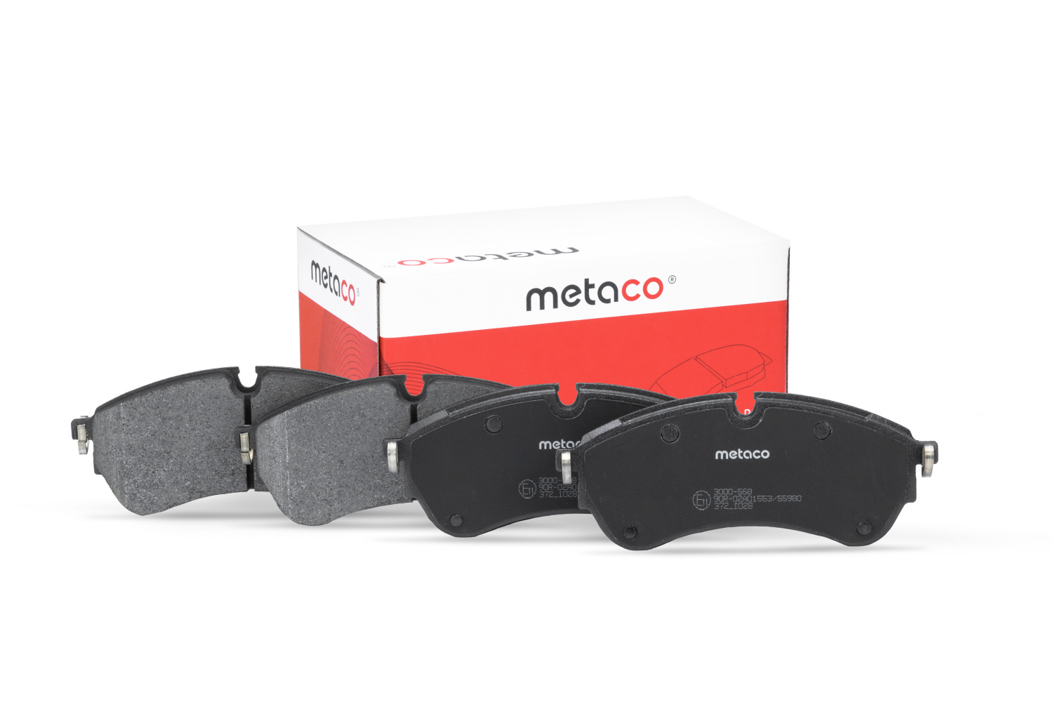 Колодки тормозные передние к-кт - METACO 3000-568