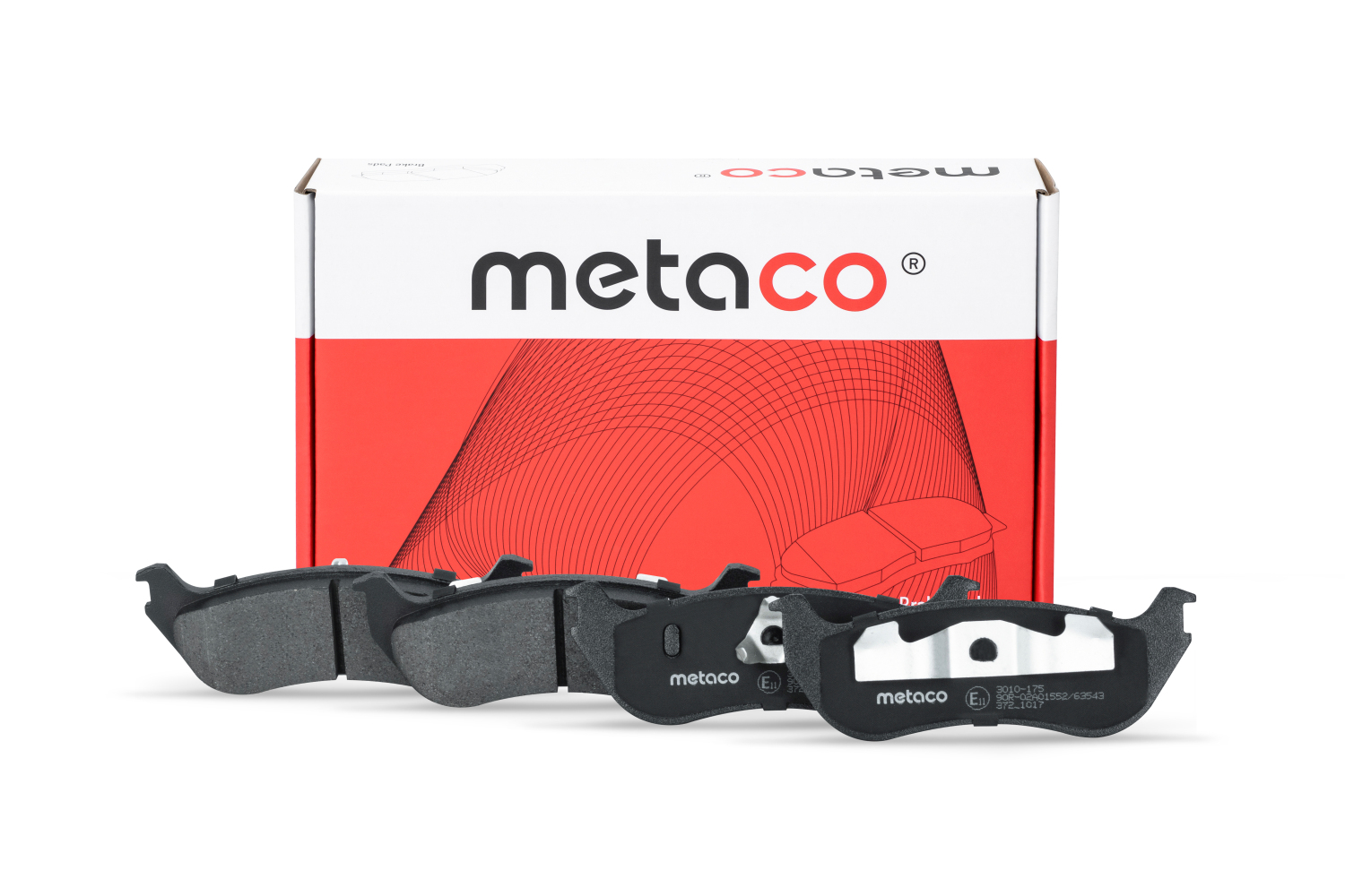 Колодки тормозные задние дисковые к-кт - METACO 3010-175