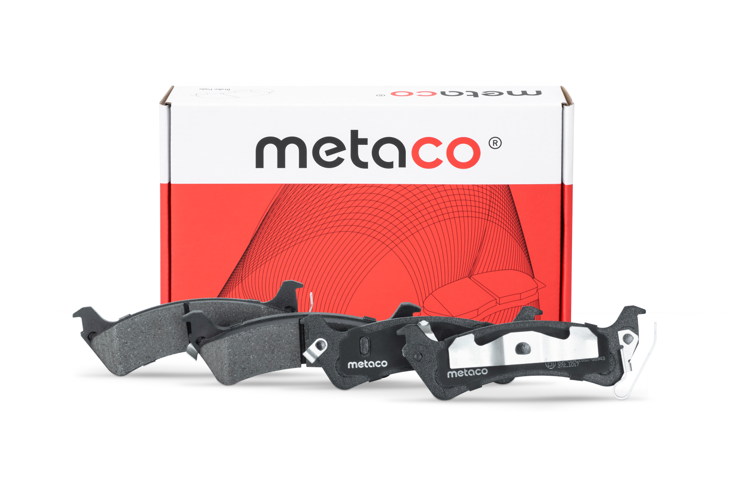 Колодки тормозные задние дисковые к-кт - METACO 3010-253