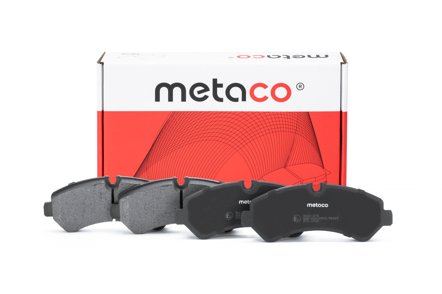 Колодки тормозные задние дисковые к-кт - METACO 3010274
