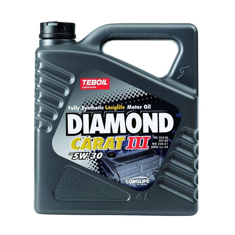 Масло моторное Diamond Carat III 5w-30 синтетическое 4 л - TEBOIL 19007
