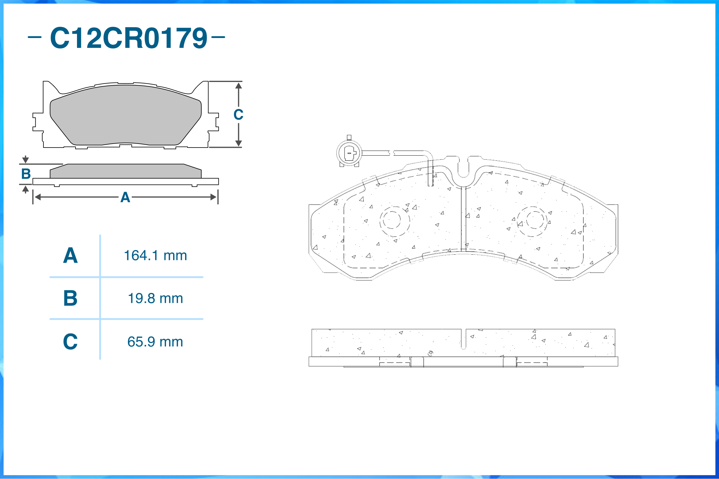 Колодки тормозные задние - CWORKS C12CR0179