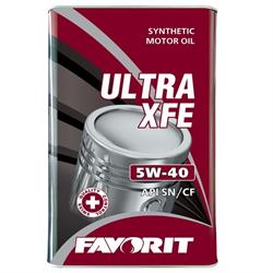 Ultra XFE SAE 5w40 API sn/cf (Metal) 5л. Синтетическое моторное масло 5W - FAVORIT FV1116930005VM1