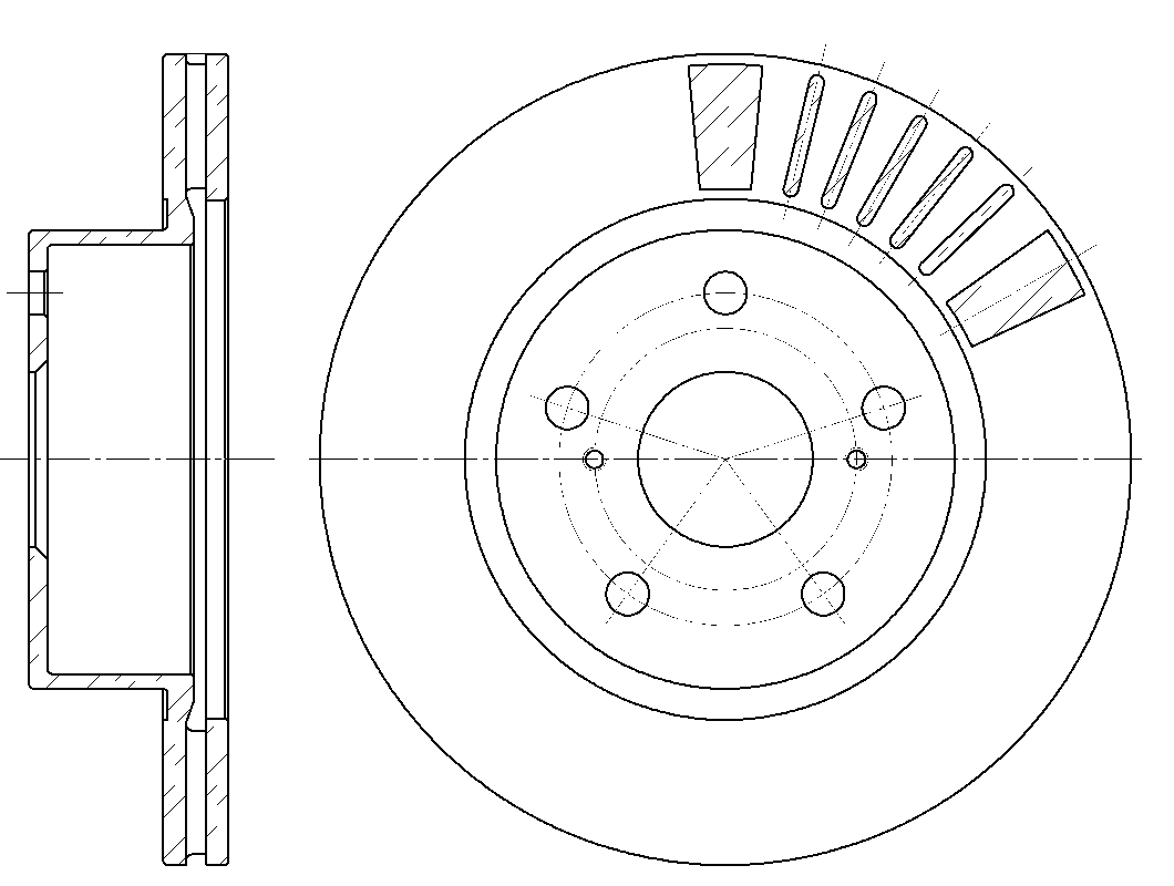 Диск тормозной вентилируемый gr-02190 - G-brake GR02190