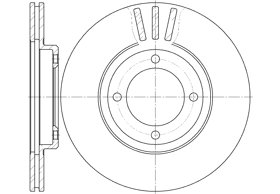 Диск тормозной вентилируемый gr-02501 - G-brake GR02501