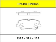 Колодки тормозные дисковые задние hyundai hd35/h350 17- - HSB HP5418