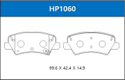 Колодки тормозные дисковые задние KIA picanto (ja) 17- - HSB HP1060